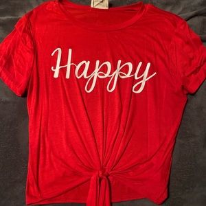 “Happy” crop top